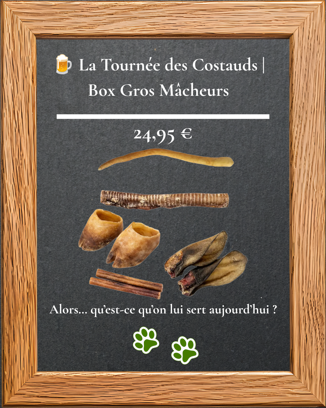 Box Gros Mâcheurs La Tournée des Costauds, mastications naturelles pour gros chien