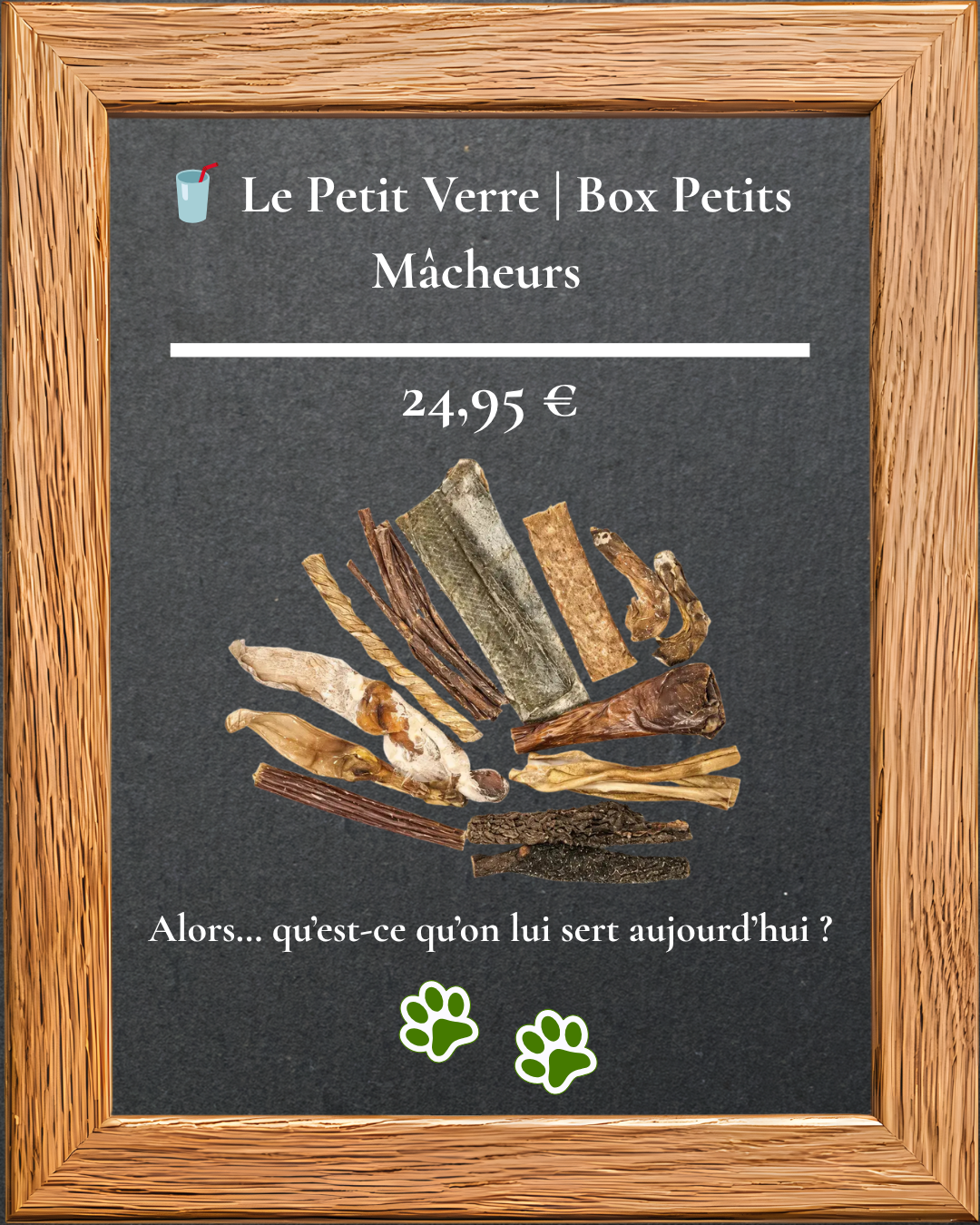 Box Petits Mâcheurs Le Petit Verre, mastications naturelles pour petit chien