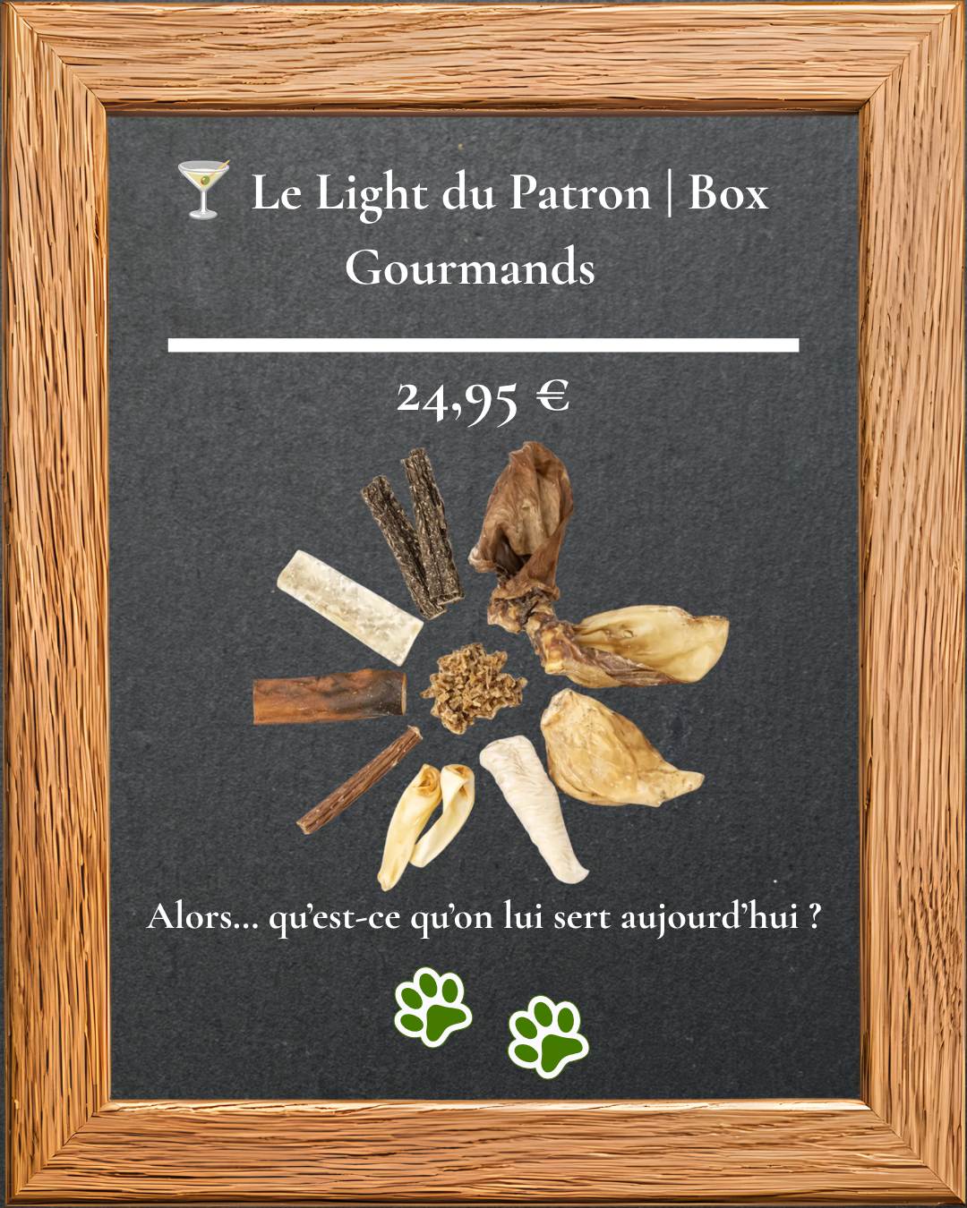 Box Gourmands Le Light du Patron, friandises naturelles pour chien