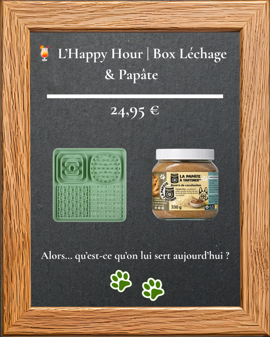 Box Léchage et Papâte L'Happy Hour CANIBAR pour chien